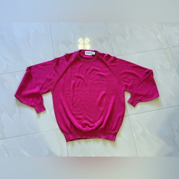 Mark Scot Collection La gorce  pink Round-Neck Sweater~ Large long sleeve - Picture 5 of 16